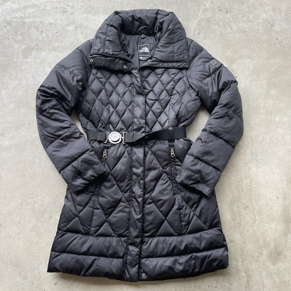 The North Face Women's Coat Sz Small Long Apres Parkina Pro 600 Down Quilted
